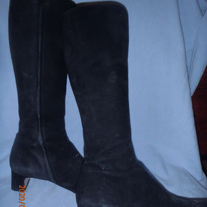 Ladies Black Suede Boots size 8